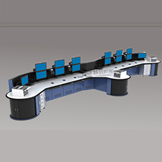 实木包边豪华监控操作台
